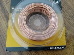 Hillman Copper Wire 18 Gauge 25 Ft. Roll # 123109 NEW