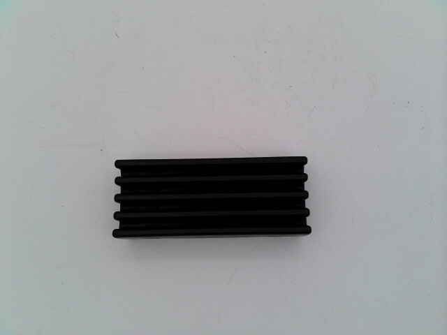 UNBRANDED RECTANGULAR BLACK SPACER PLASTIC WITH RIDGES A0000277095 1/PACK