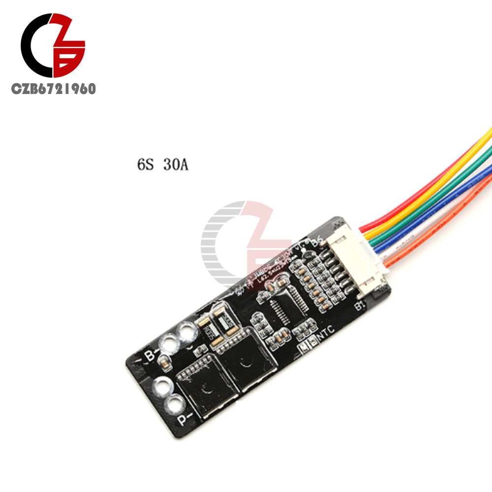 6S 7S 30A 50A BMS Board with NTC Ternary Li-ion Battery Protection Board Module
