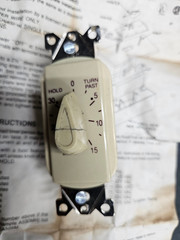 Tork A530M In-Wall Twist Timer, 30 Minute, Ivory Faceplate
