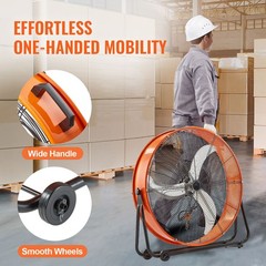 Drum Fan, 30 Inch High Velocity Industrial Shop Fan, Heavy Duty Commercial Use 3