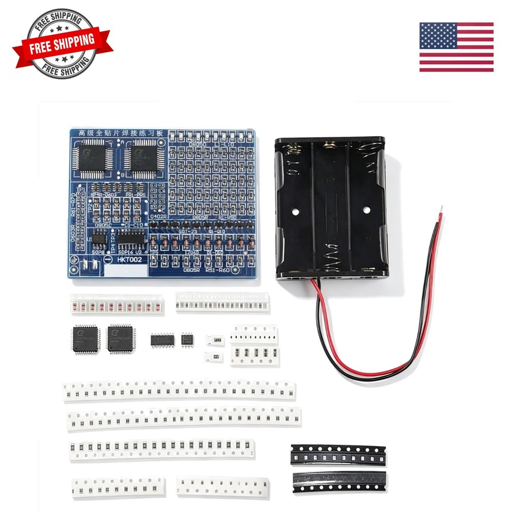 SMD/SMT Components Practice Board – Electronic Project Kits DIY Soldering Ski…
