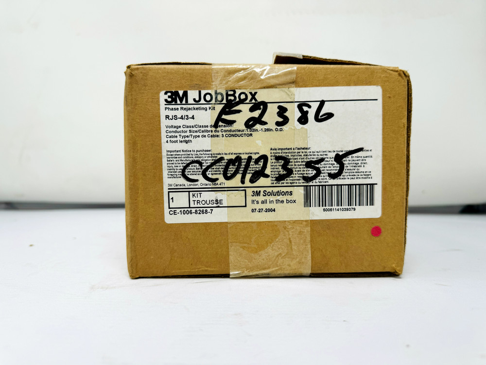 3M RJS-4/3-4 Job Box Phase Rejacketing Kit Coils Open Box