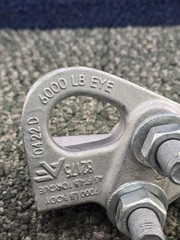 Deadend Clamp #8 AWG – 3/0 AWG 6000lbs Eye 7000lbs Body Strength, 45ft-lb Torque