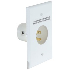 Rapid Link Power Recessed Power Outlet Kit White