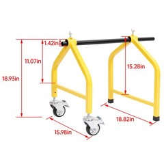 32″ Portable Wire Spool Rack Cable Caddy 300LBS Load Capacity Moveable Wire Rack