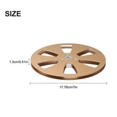 Aluminum 1PCS Empty Reel for 7 Inch Tape Silver/Blue/Black/Gold Options