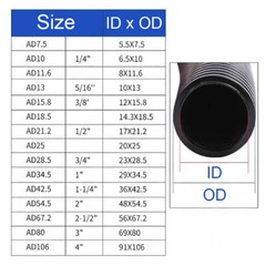 Black Conduit Spilt Cable Tidy Flexible Tube Convoluted Protection Tubing PP/PA