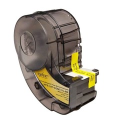 BRADY IDXPERT Black on Yellow Labeling Cartridge XPS-187-CONT-YL-BK .187” Dia 8