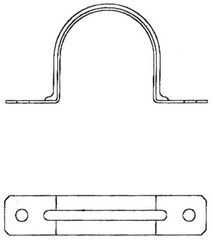 SEPCO 2136S, 1-1/2″, Steel, 2-Hole Snap-On, IMC/Rigid Conduit Strap, 1 pc