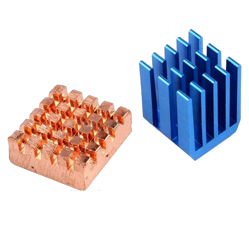 2pcs Aluminum Copper Heat Sink for Raspberry Pi 3 / B / B+ / 2 Model B S