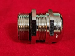 Cable Gland, 1″ NPT, Range 11-21 mm, Nickel-Plated Brass, LAPP SKINTOP Series