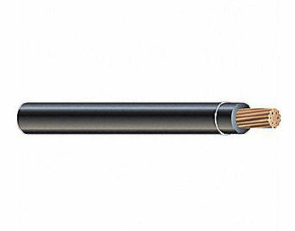 NEW 1/0 AWG GAUGE 600 VOLT 100′ THHN STRANDED BLACK COPPER WIRE