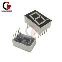 10PCS Common Anode 10-Pin 1 Bit 7 Segment 0.56″ Blue LED Display Digital Tube
