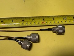 RF Copper Tube Semi Rigid SMA Male to N Male 18/25cm Test Cable Rohde & Schwarz