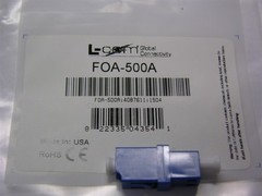 1 L-com FOA-500A Fiber Coupler LC/LC Simplex Ceramic Sleeve LowProfile No Flange