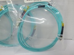 Lot of 3 ~ 2 meter ST to SC Multimode Duplex OM3 50/125 Fiber Optic Patch Cable
