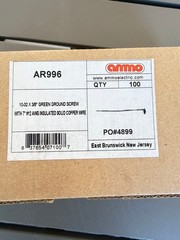 Ammo Electric AR996 Ground Screw & Wire Set – 10-32 x 3/8″ with 7″ #12 AWG