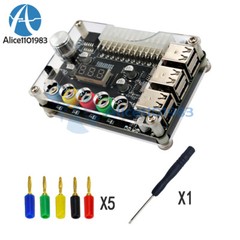 24Pin ATX Power Supply Breakout Board Adapter Connector Adjustable Voltage