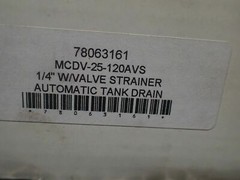 Midwest Control MCDV-25-120A Electronic Drain 120VAC 230PSI 1/4″NPT Used