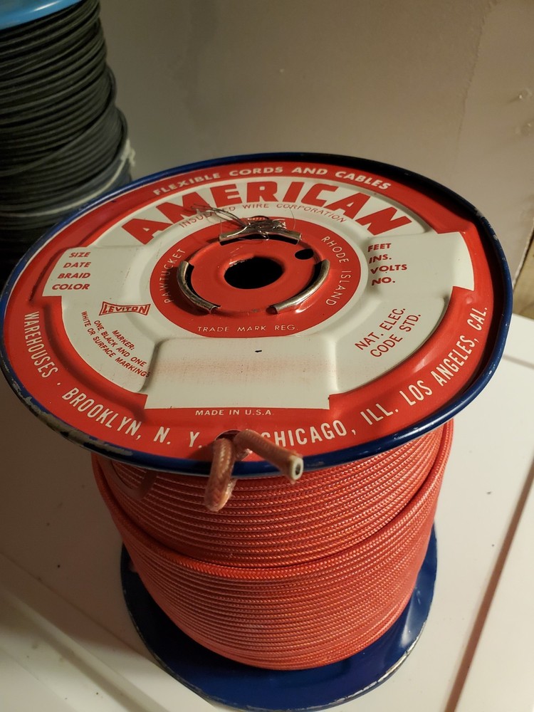 Made In U.S.A 14 gauge SRML Tinned Silicone Copper Glass Braided Wire 500′ Spool