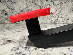 RIGID 90 Degree Angles Waveguide Black w/Red Caps 2.5″ Ends Untested