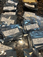 NEW Lot Of Discrete Components Diodes, Amp, IC, Resistors, Etc