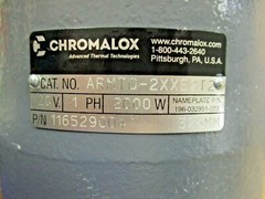 CHROMALOX, IMMERSION HEATER, ARMTC-2XXE2T2, 120V, 1 PH, 2000W, 326MM, 116529004