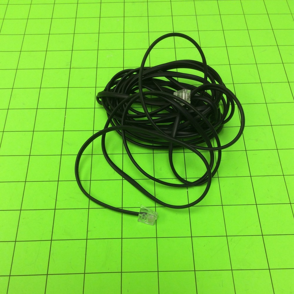 Telephone 15FT Black SINGLE-LINE Cable Cord