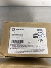 Box Of 25, Southwire 333M, 1″ Insulated Metallic Grounding Bushing