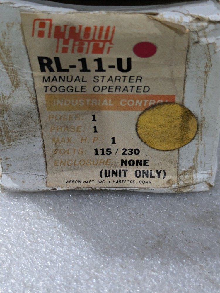 ARROW HART RL-11-U POLES 1 PHASE 1 115/230 VOLTS