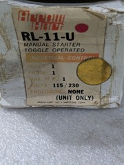ARROW HART RL-11-U POLES 1 PHASE 1 115/230 VOLTS