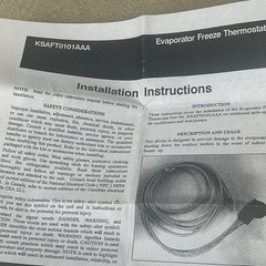 Carrier / Bryant KSAFT0101AAA Evaporator Freeze Thermostat (NEW)
