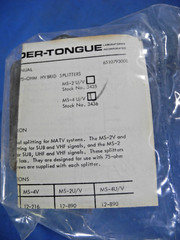 Blonder Tongue MS-4U/V Divider, Power, Radio Freq Output 12-890MHz, (New Sealed)