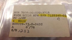 LOCKHEED MARTIN 7125240-01 CIRCUIT CARD ASSEMBLY T25384