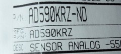 Analog Devices AD590KRZ Sensor Analog, Model AD590KRZ, -55°C, Lot 2629R