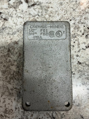 *FREE SHIPPING* Crouse Hinds FS2 3/4″ Conduit Device Box Single-Gang
