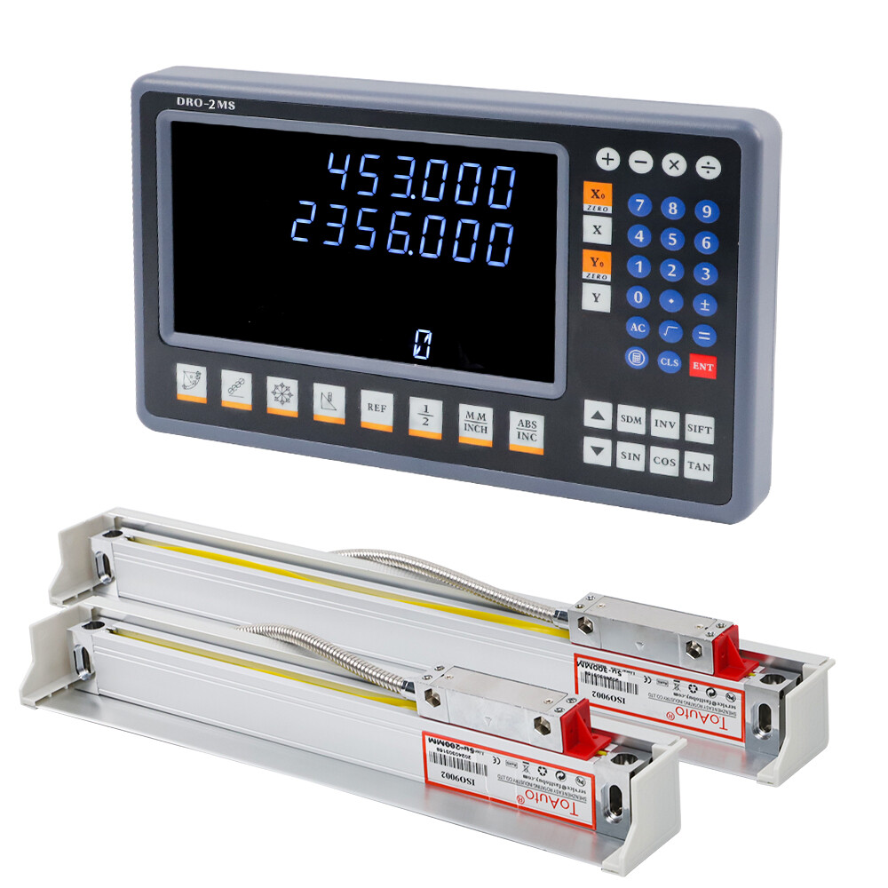 TOAUTO 2/3Axis 8” LED Digital Readout +TTL Glass Linear Scales Dro Kit for Mill