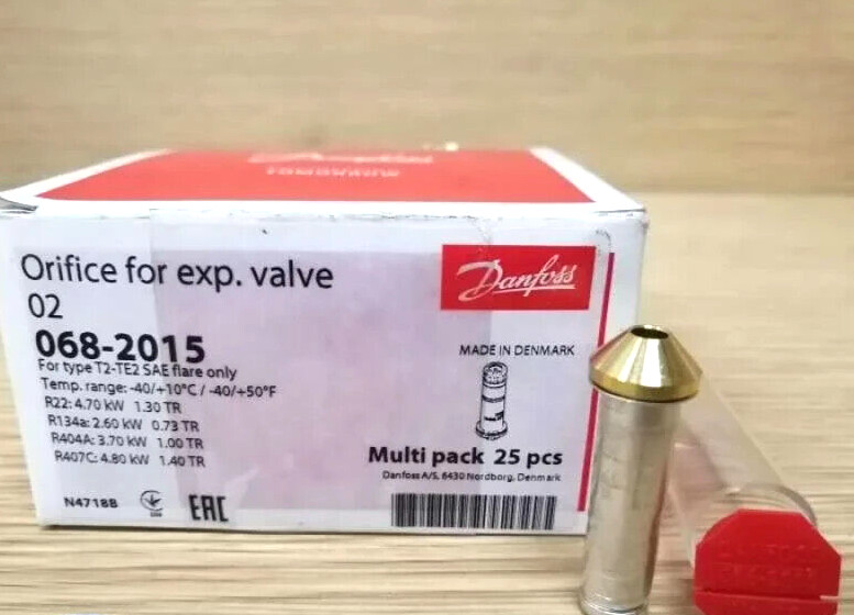 3PCS LOT- Danfoss 068-2015 Orifice for expansion valve, ORF, R407A- Brand New