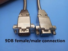 extension cable 9DB female/male conection for linear encoder TTL signal scale