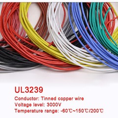 28AWG 0.08mm² Flexible Silicone Wire Cable , HIGH TMPE 200℃, 3KV High Voltage