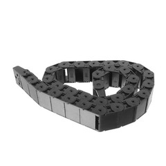 US Stock R38 18mmx37mm Plastic Semi Closed Cable Drag Chain Carrier 1 Meter 2Pcs