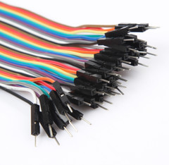 5pcs Dupont line 40P flat rainbow cable wiring harness male to female 20CM