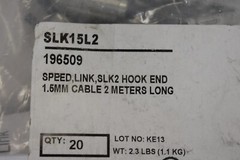 nVent Caddy SLK15L2 196509 Hook End 1.5mm Cables 20 Pack 2m Long SLK2 Hanging