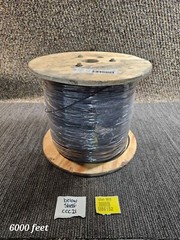 6000ftPrimary Wire FLR2X-1.0-A-BLK-19 Spool Black 1.0mm2 19BC FLR2X Type A XLPE