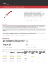 nVent/Raychem 15VPL2-CT High Temp Power Limited Heat Trace Cable 15W/Ft 277V/1ft
