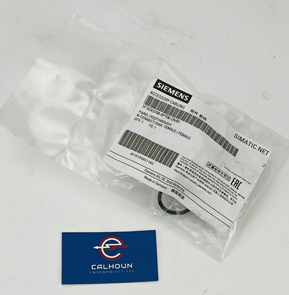 New! Siemens 6GK5798-0PT00-2A SIMATIC NET Accessory Cabling Panel Feedthrough