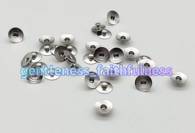 100X 3.9mm Snap Electrode Ag/AgCl Cup Dry Bio-Signal Sensor Nickel Plated Copper