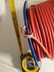 Made In U.S.A 14 gauge SRML Tinned Silicone Copper Glass Braided Wire 500′ Spool