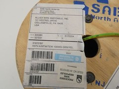 Allied Wire and Cable 31672787 Hook-Up Wire Green Yellow Spool – NEW Surplus!